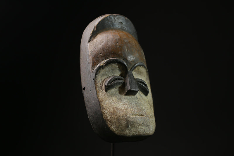 African Tribal Face Mask Authentic traditional Muminia mask in Lega art-G2089