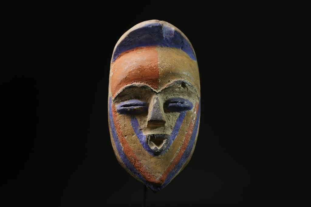 African Tribal Face Mask Authentic traditional Muminia mask in Lega art-G2090