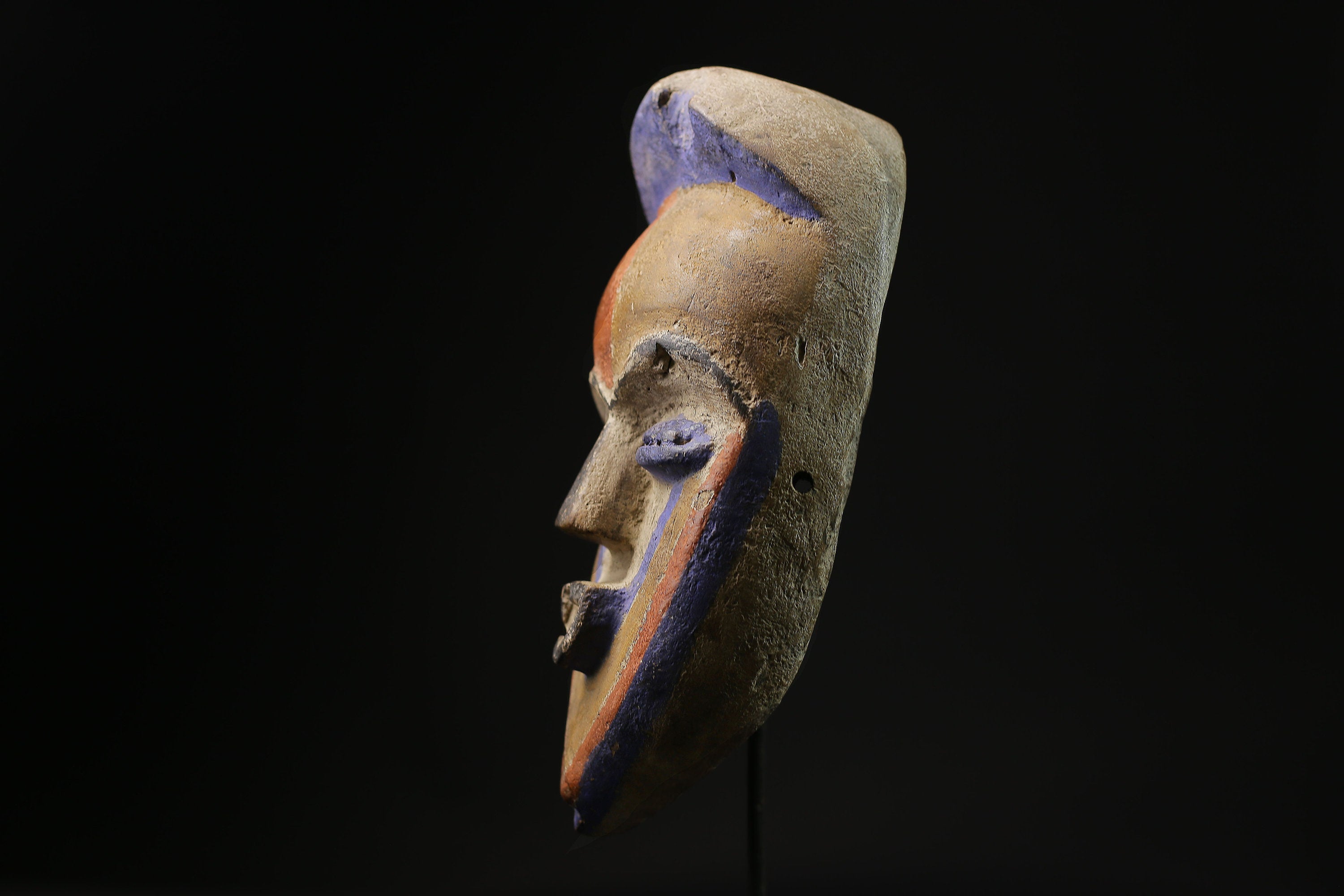 African Tribal Face Mask Authentic traditional Muminia mask in Lega art-G2090