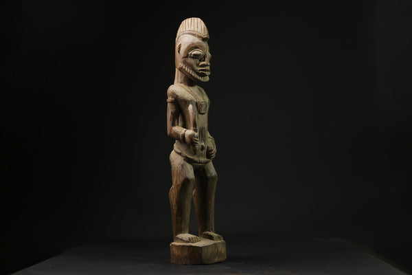 African Hemba Luba Figure Of Luba Hemba Wood Decor vintage hand carved-G2091