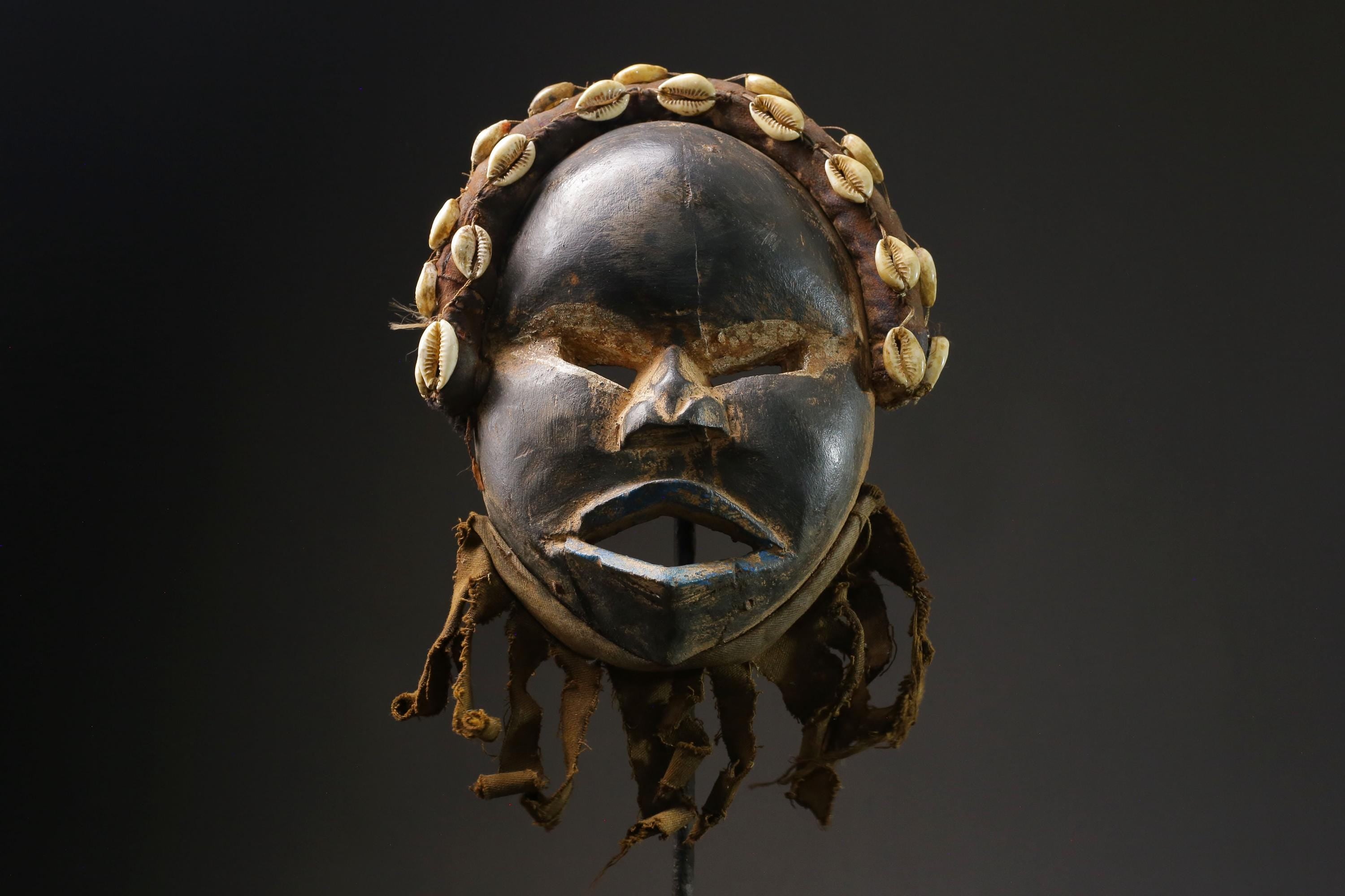 African mask wood carving mask tribal mask vintage Tribal Dan masks for wall-G2379