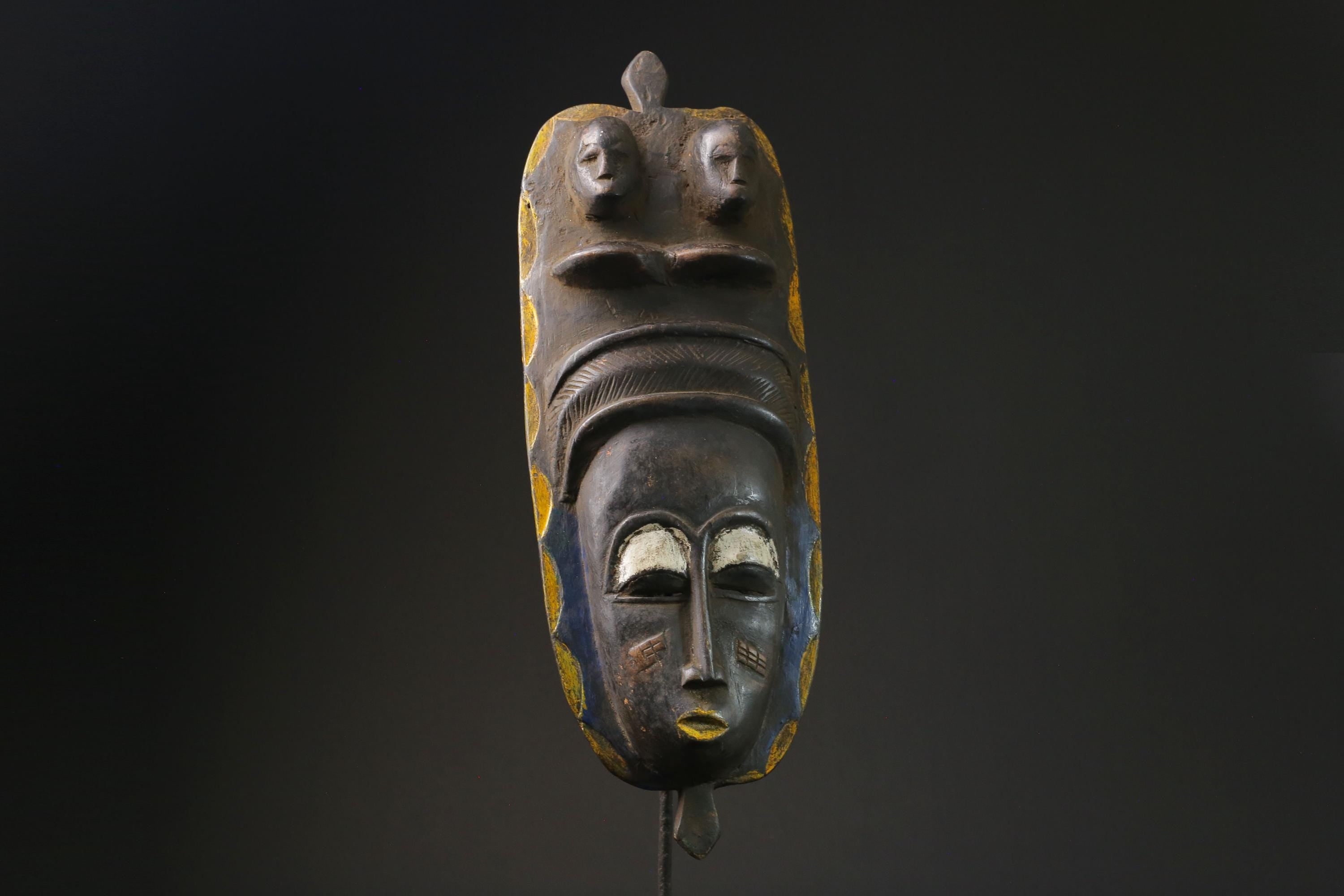 African Tribal Face Mask Wood  Antique african mask Wood Guro masks for wall-9808