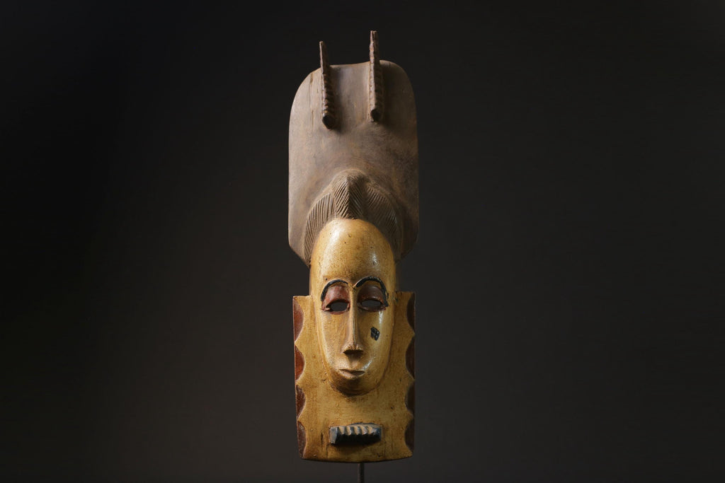 African Tribal Wood masks Tribal African Art Face Mask African Guro Baule masks for wall-9801