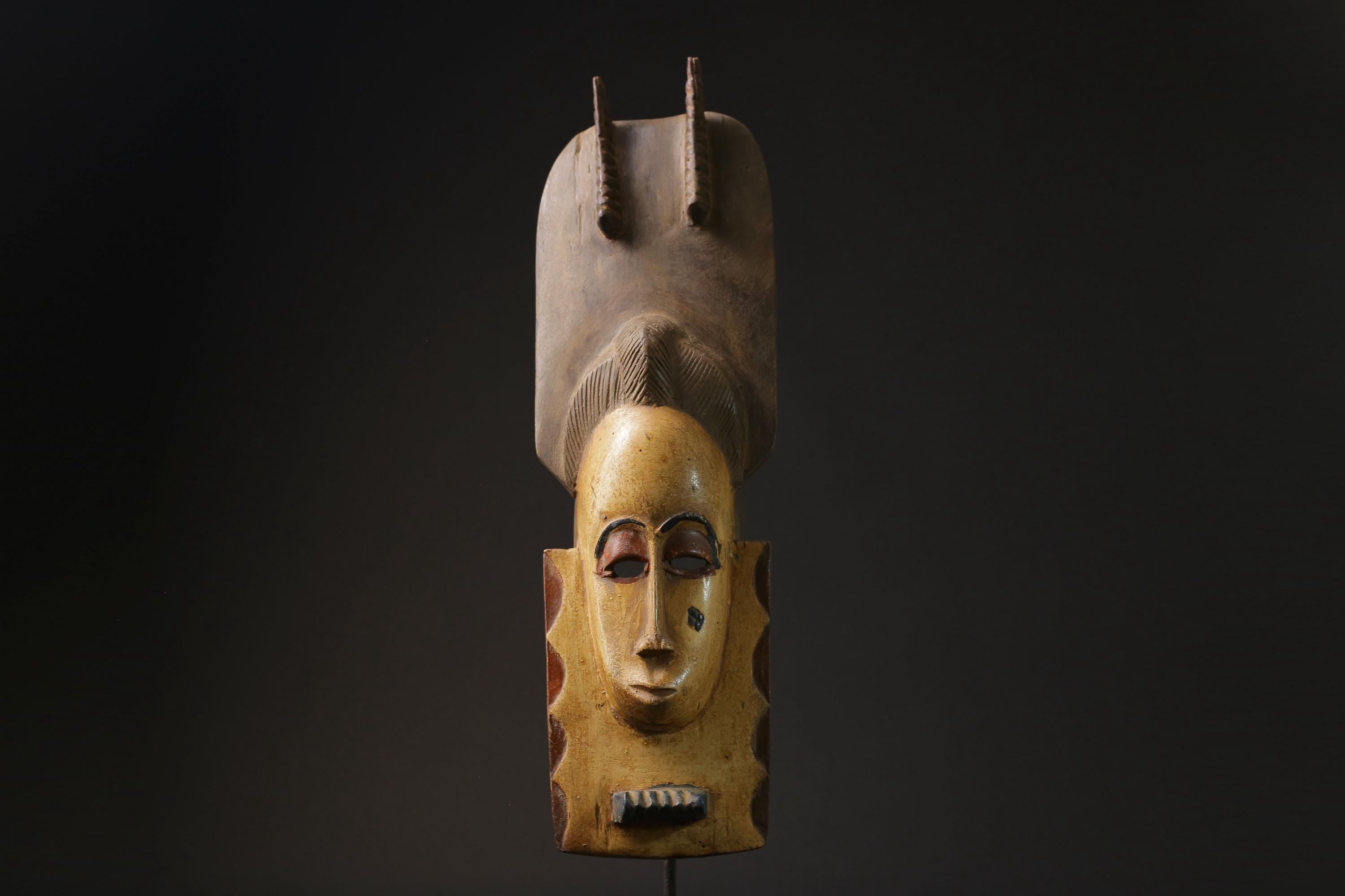 African Tribal Wood masks Tribal African Art Face Mask African Guro Baule masks for wall-9801