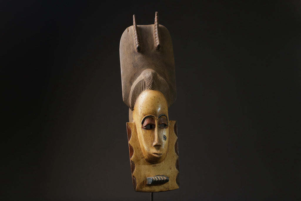 African Tribal Wood masks Tribal African Art Face Mask African Guro Baule masks for wall-9801