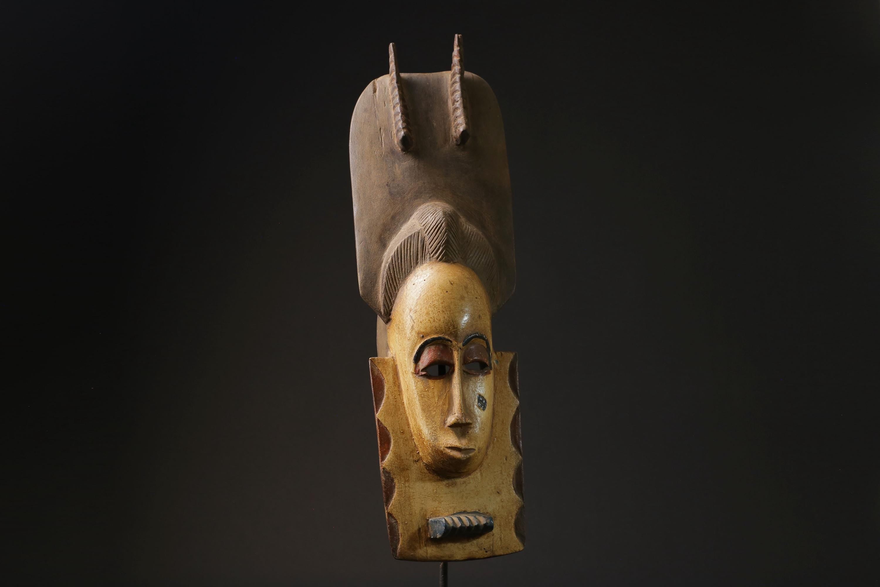 African Tribal Wood masks Tribal African Art Face Mask African Guro Baule masks for wall-9801