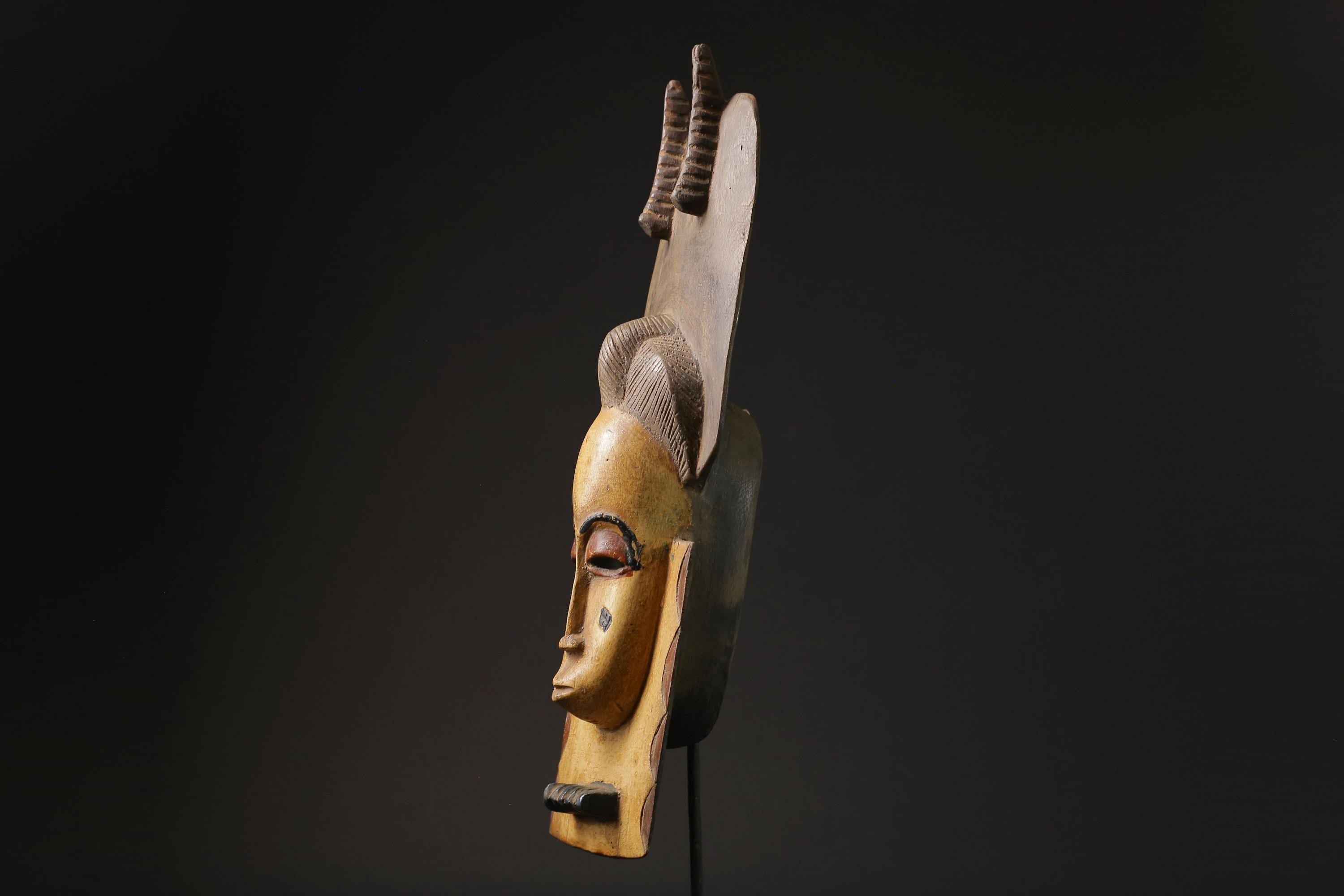 African Tribal Wood masks Tribal African Art Face Mask African Guro Baule masks for wall-9801