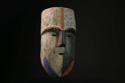 African Mask Lega Art - Unique Congo Bwami Mask for Home Décor - Exquisite Tribal Masks for Wall Display and Collectible Sculpture-G2103