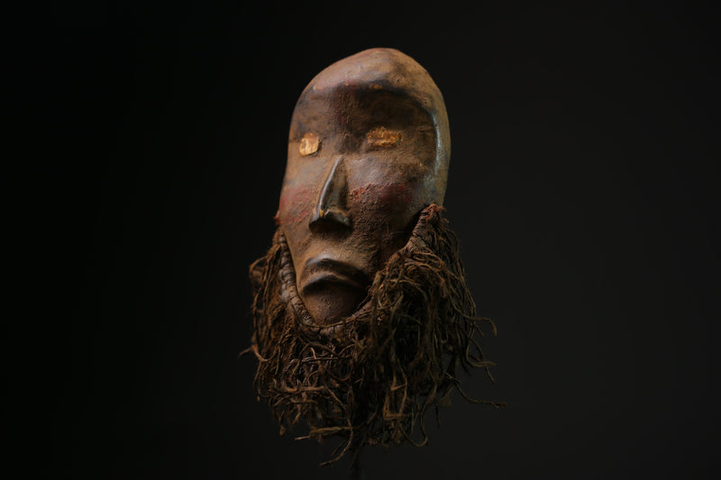 African Wooden Mask Tribal Dan Liberia Mask Handmade Collectibles masks -G2104