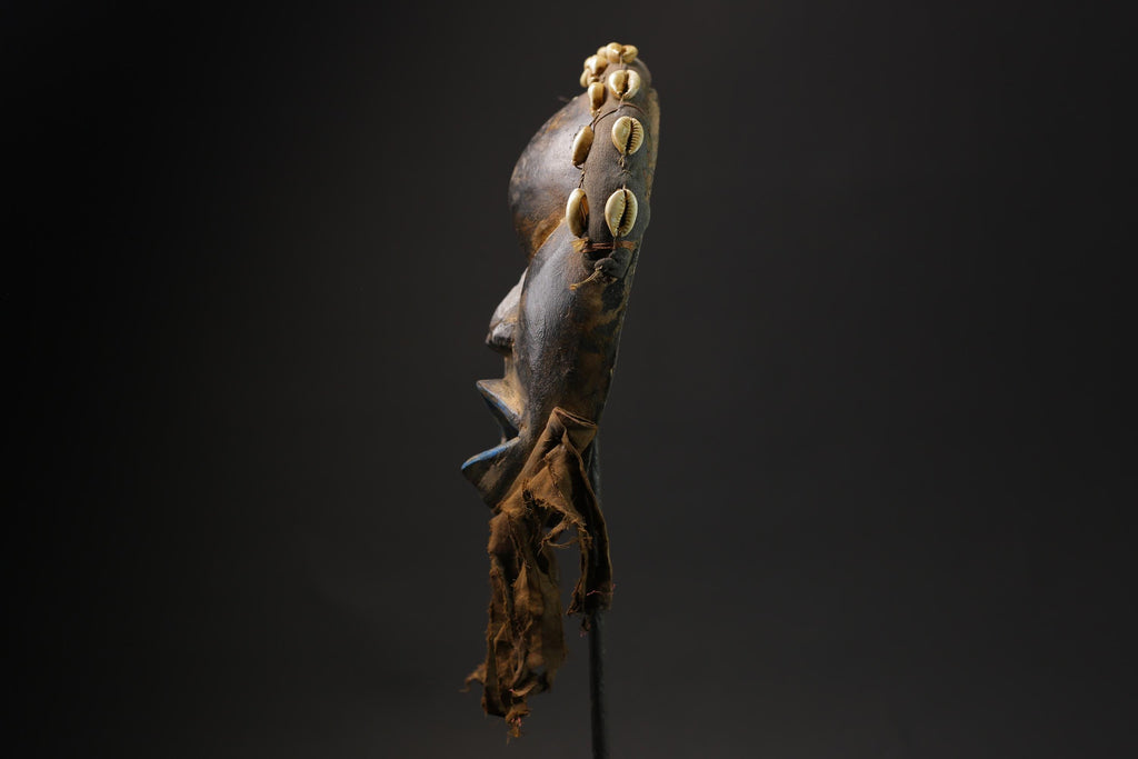 African Tribal Face Mask Wood Hand Carved Vintage Wall Hanging Dan mask masks for wall -G2390