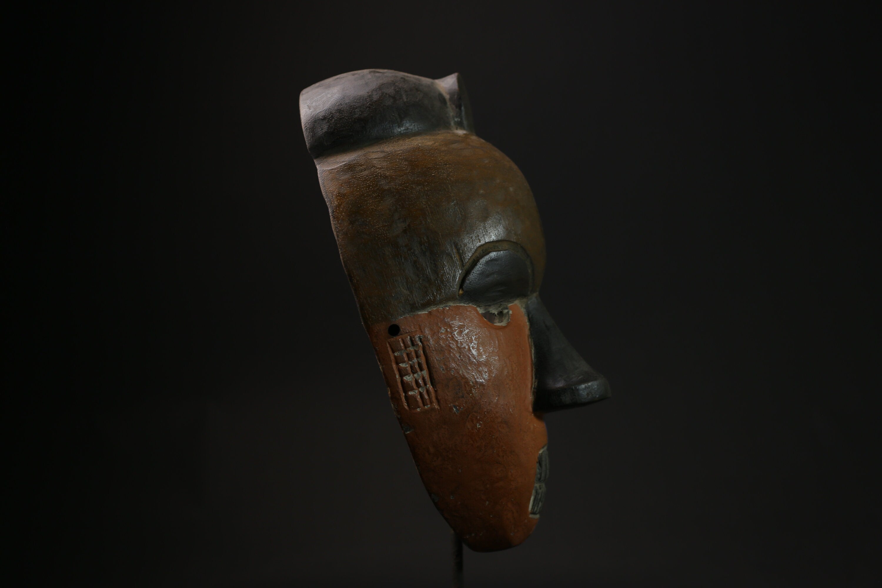African Mask Tribal Face Mask Wood Ceremonial Mask Igbo Ibo People Nigeria masks for wall-G2116