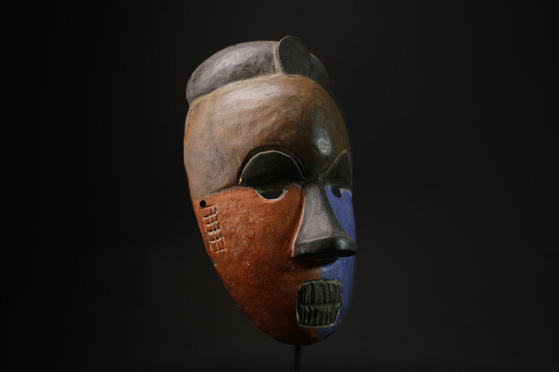 African Mask Tribal Face Mask Wood Ceremonial Mask Igbo Ibo People Nigeria masks for wall-G2116