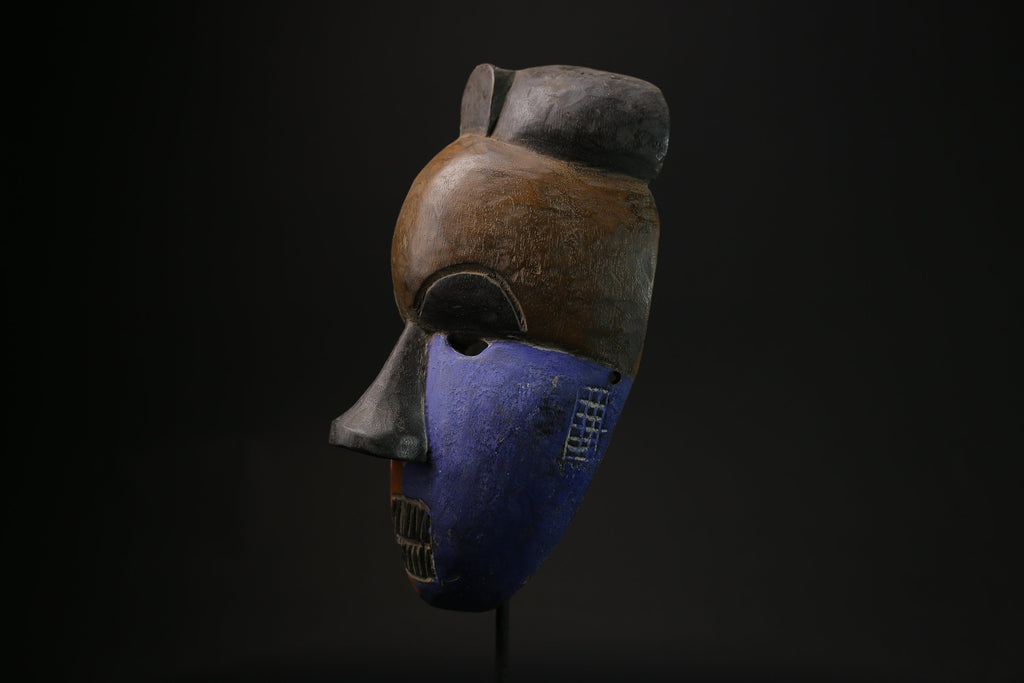 African Mask Tribal Face Mask Wood Ceremonial Mask Igbo Ibo People Nigeria masks for wall-G2116
