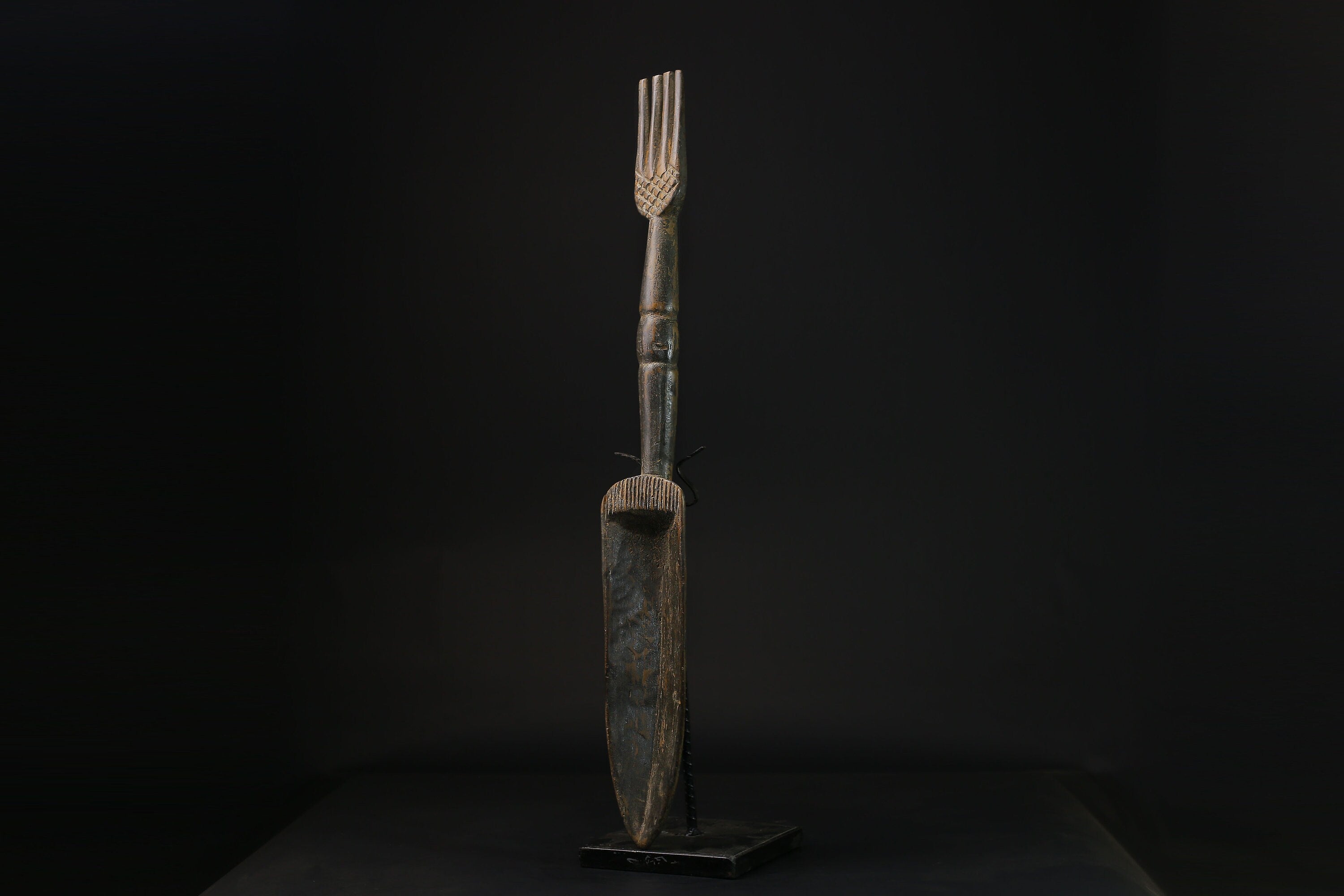 african statue wooden figure West African Wooden African Swahili Carved-G2120