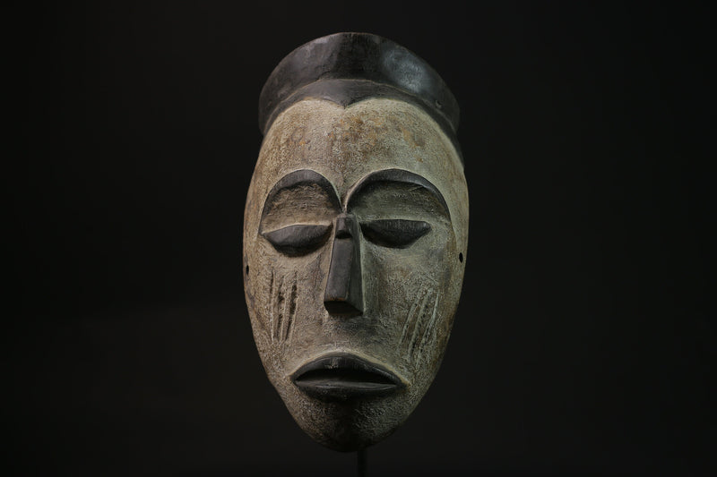 African Mask Wood Sculpture - Tribal Face Mask from Igbo People of Nigeria - Ceremonial Art Piece for Unique Wall Décor Collection-G2124