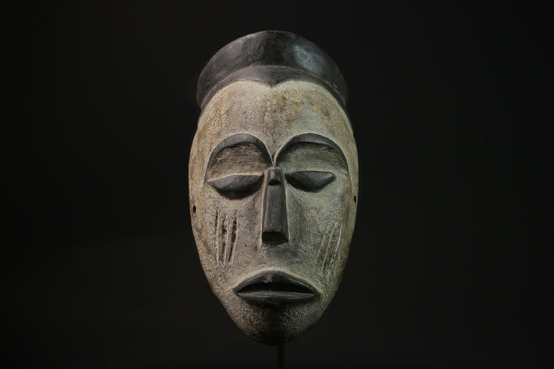 African Mask Wood Sculpture - Tribal Face Mask from Igbo People of Nigeria - Ceremonial Art Piece for Unique Wall Décor Collection-G2124