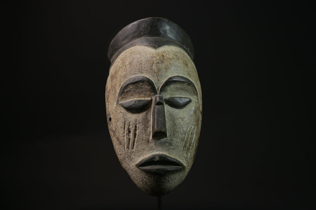 African Mask Wood Sculpture - Tribal Face Mask from Igbo People of Nigeria - Ceremonial Art Piece for Unique Wall Décor Collection-G2124