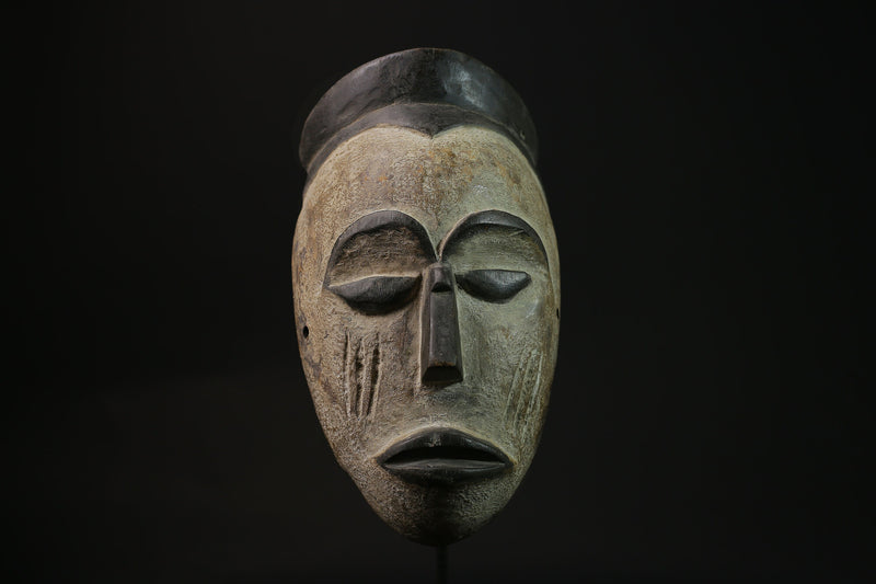 African Mask Wood Sculpture - Tribal Face Mask from Igbo People of Nigeria - Ceremonial Art Piece for Unique Wall Décor Collection-G2124