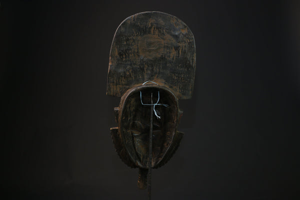 African mask antiques tribal Face vintage Wood Original west Guro Gu Masks masks for wall-8252
