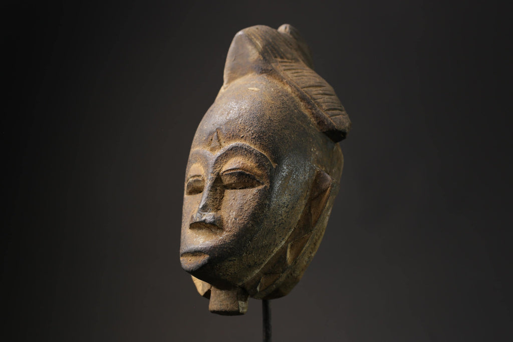 african wood mask antiques Guro Wood Hand Carved Vintage Wall Hanging masks for wall-5655