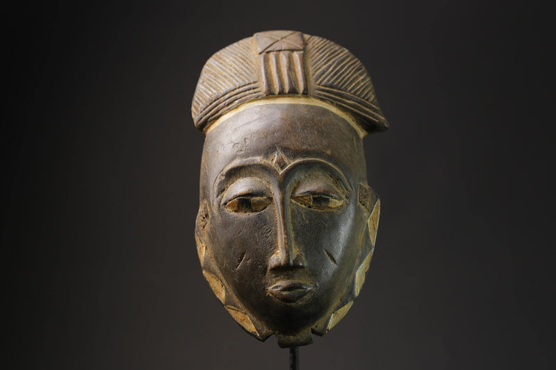 African Face Mask masks Hand Carved Wood Carved Yaure Guro masks for wall-8535