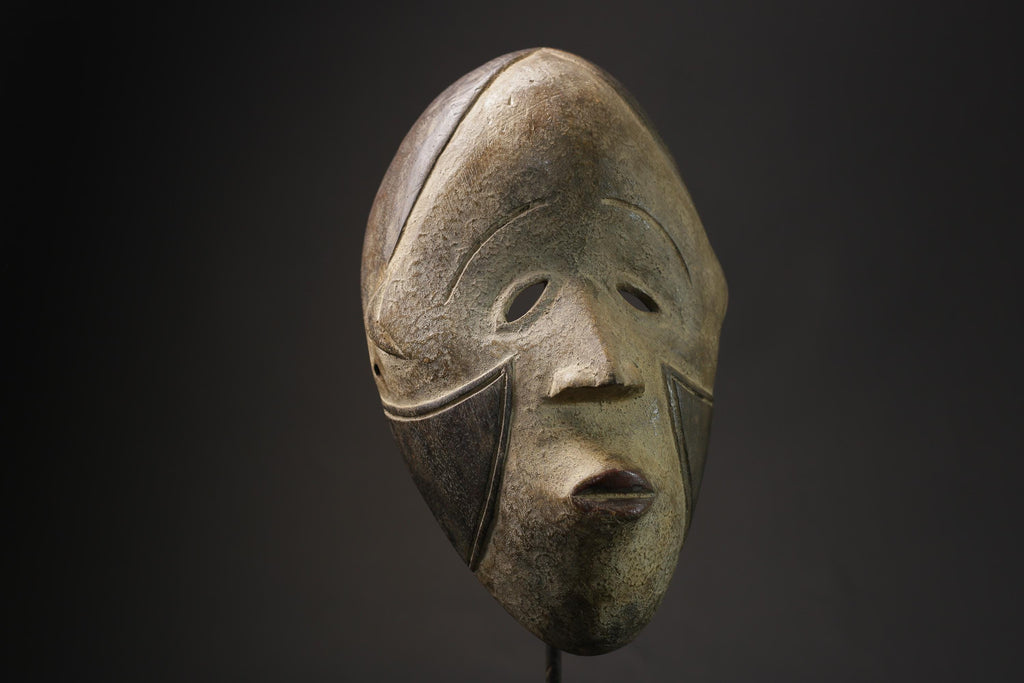 African Tribal Face Mask Wood Hand Carved art Fang of Gabon masks for wall-5609