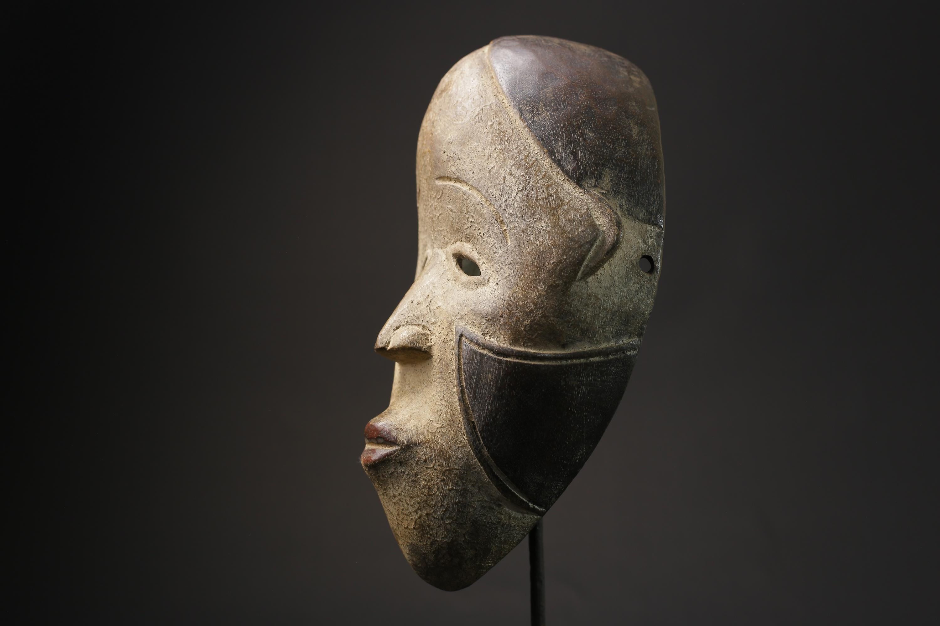 African Tribal Face Mask Wood Hand Carved art Fang of Gabon masks for wall-5609