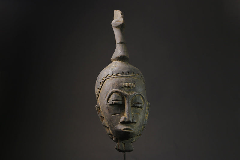 African Face Mask masks Hand Carve Vintage Carved Wood Hanging Guro masks for wall-8541