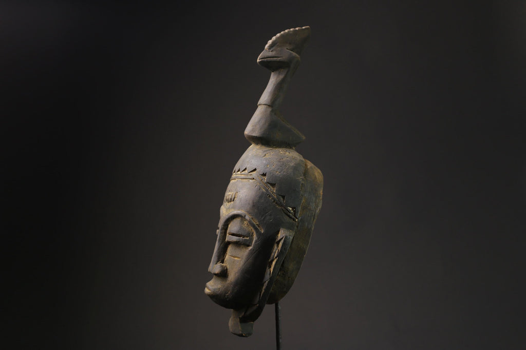 African Face Mask masks Hand Carve Vintage Carved Wood Hanging Guro masks for wall-8541