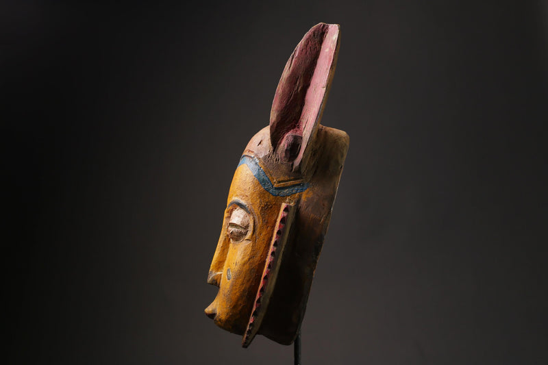African Mask Tribal Mask Guro Mask vintage African Art Baule Antique masks for wall-G2421