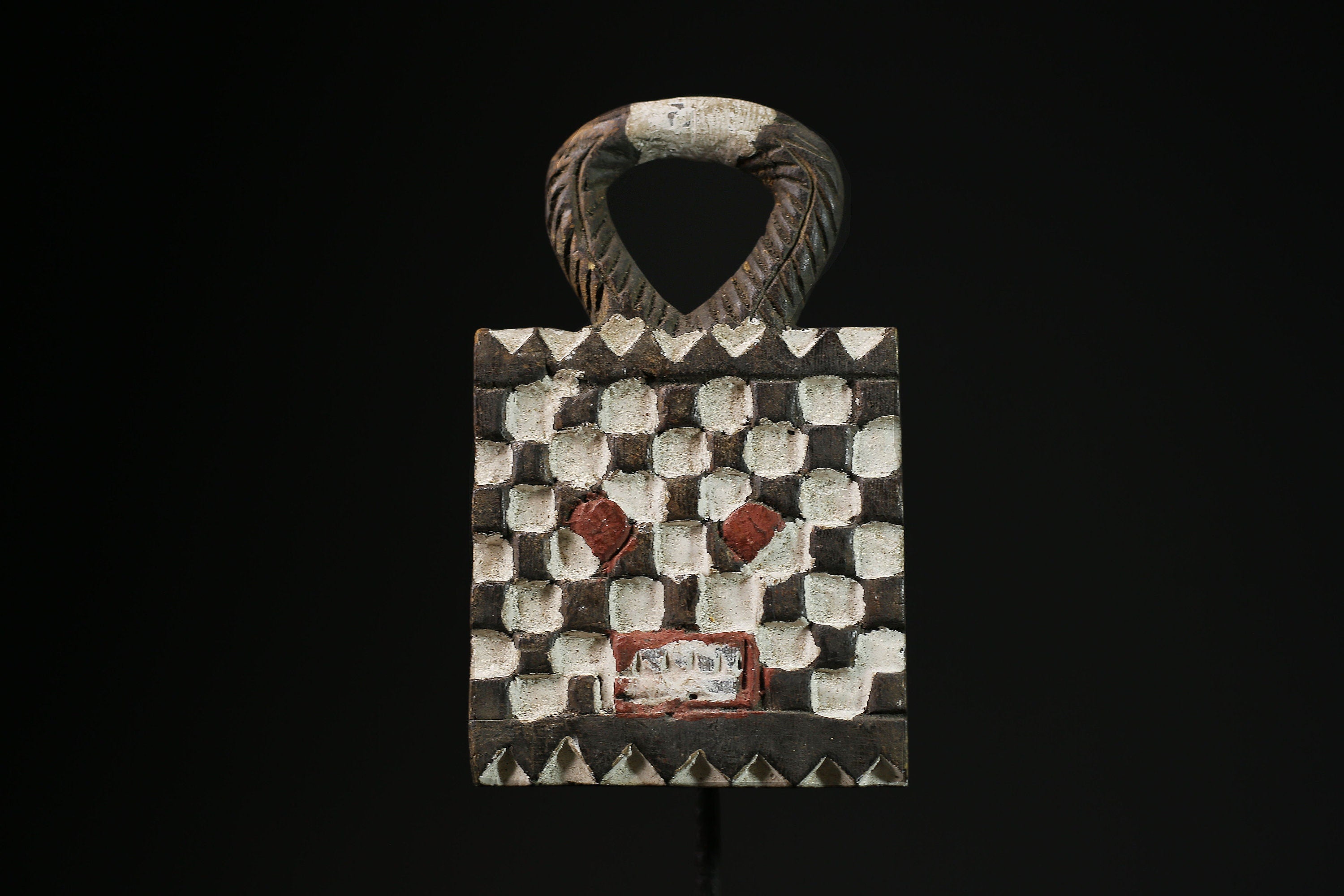 African Tribal Face Mask Mask Kpan Goli Baoulé Wall Hanging Primitive Art-3603