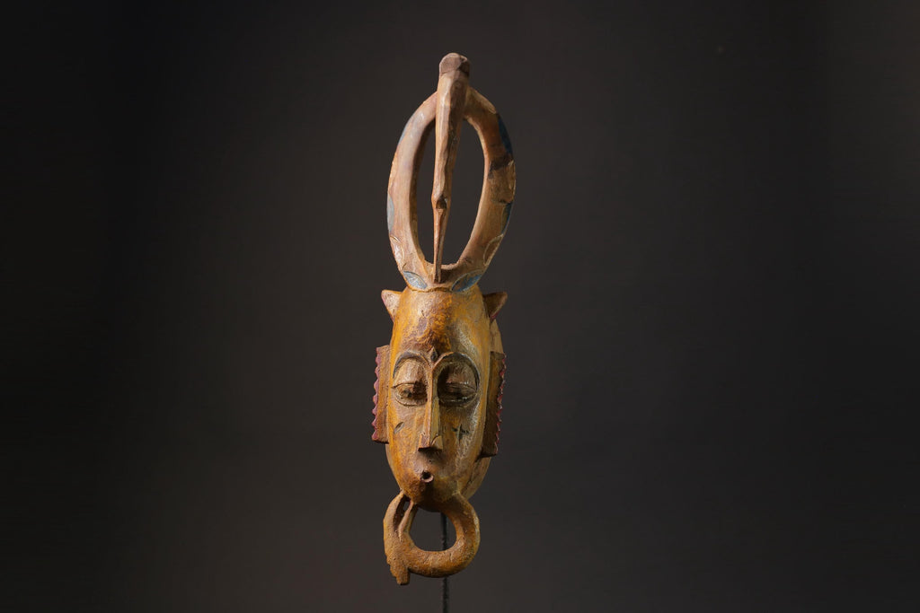 African Tribal Wood masks Guro vintage African mask large African mask masks for wall-G2430