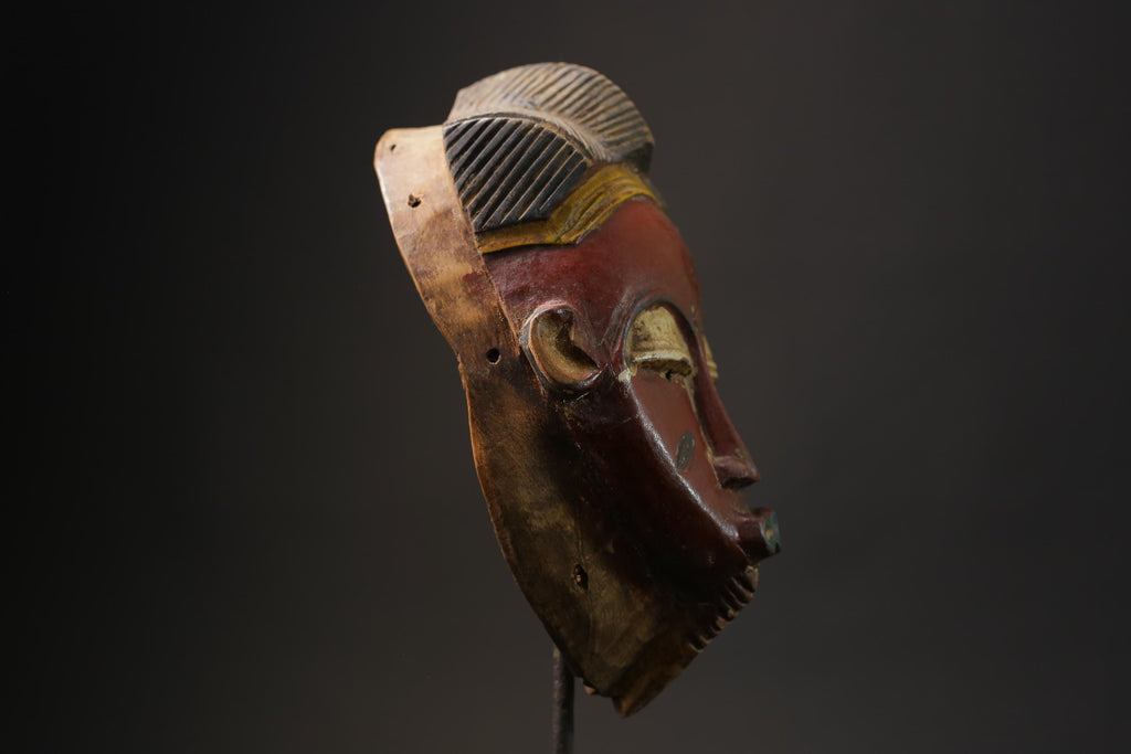 African Antiques Mid-century Wall Hanging Collectibles Wall Art Baule masks for wall-G2434