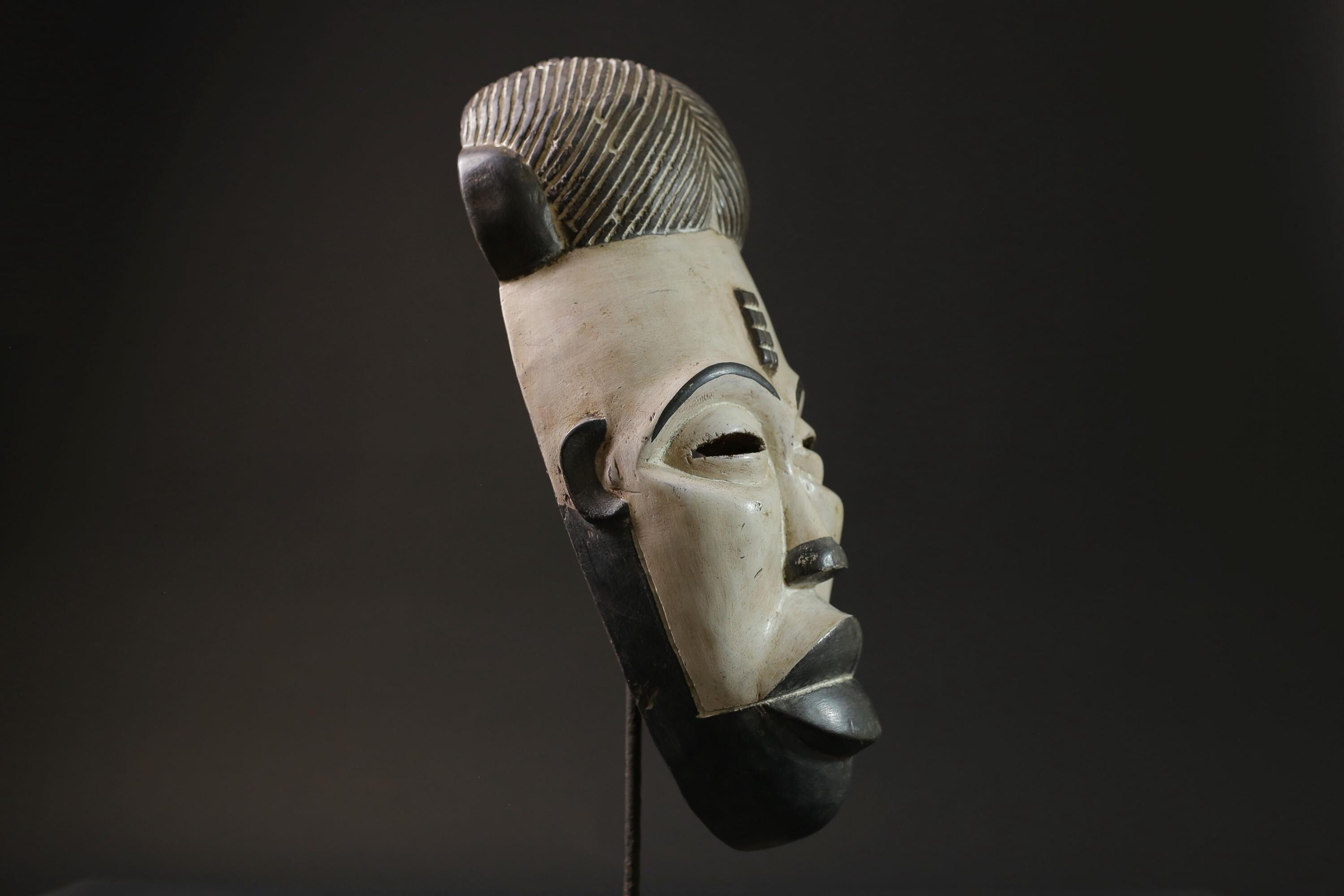 African Mask Tribal Face Mask Home Décor Carved Wall Hanging Guro masks for wall-7050
