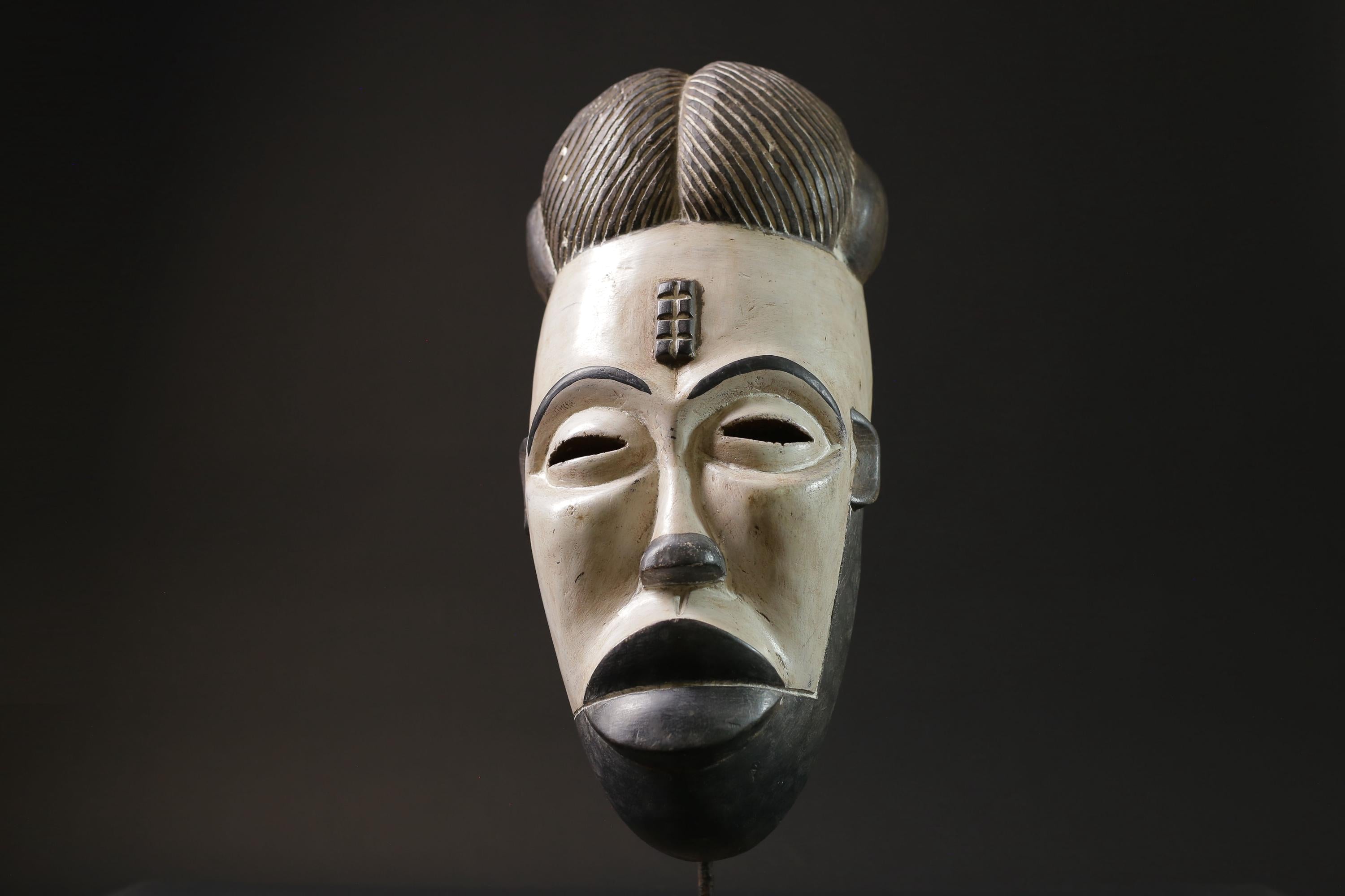 African Mask Tribal Face Mask Home Décor Carved Wall Hanging Guro masks for wall-7050