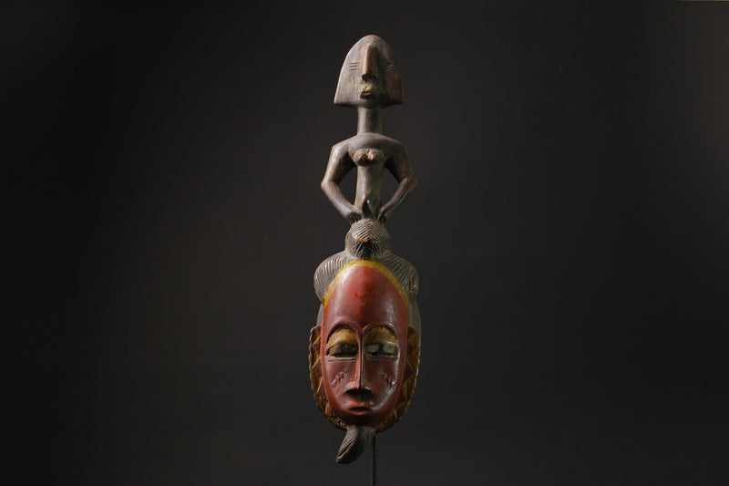 african wood mask antiques Tribal Mask Wall Hanging Primitive Art Guro masks for wall-9814