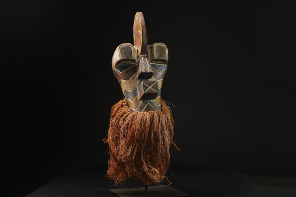 African Tribal Wood masks Collectibles Home Decor masque Songye Kifebwe-G2131