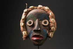 African mask Home Décor Wood Tribal Carving Tribal Mask Dan Kran masks for wall-9834