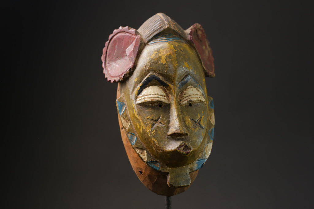 African Masks Antiques Tribal Face Vintage Carved Wood Hanging Guro Masks for wall-G2442
