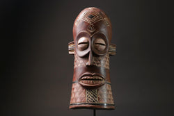 African Tribal Wood masks Hand Carved Collectibles Home Decor DAN Masks for wall-G2443