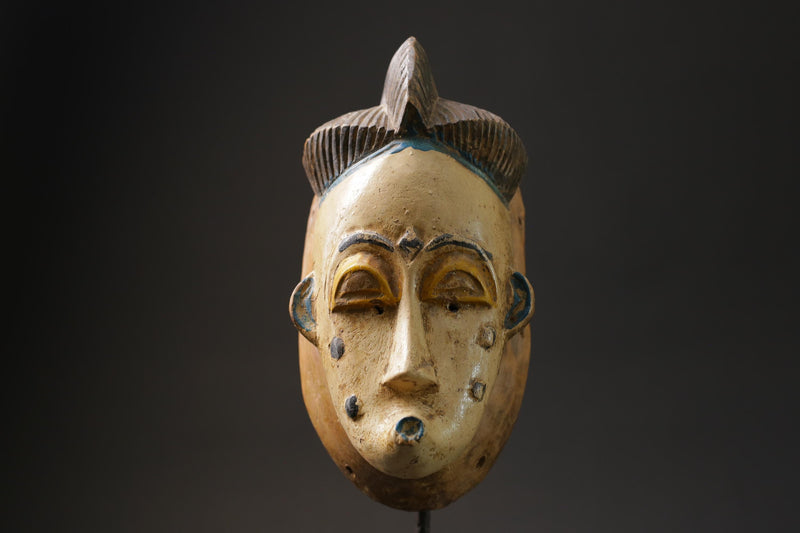 African wood mask antiques Face Vintage Wood Carved Hanging Guro masks for wall-G2448
