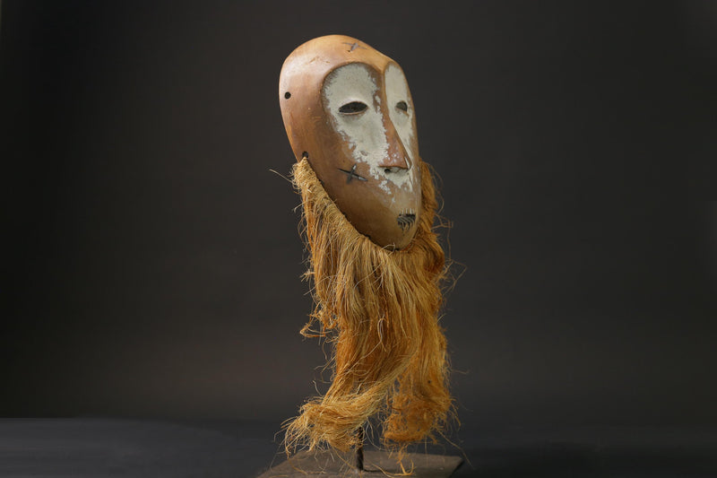 African wood mask antiques Lega Mask Carved Vintage Masks for wall-G2451