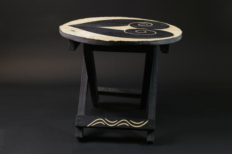 African handcrafted and designed folding tables Wooden Home Décor Sculpture-G2456