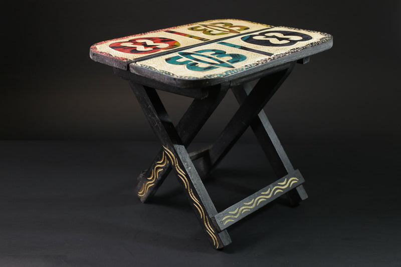 African handcrafted and designed folding tables Wooden Home Décor Sculpture-G2463