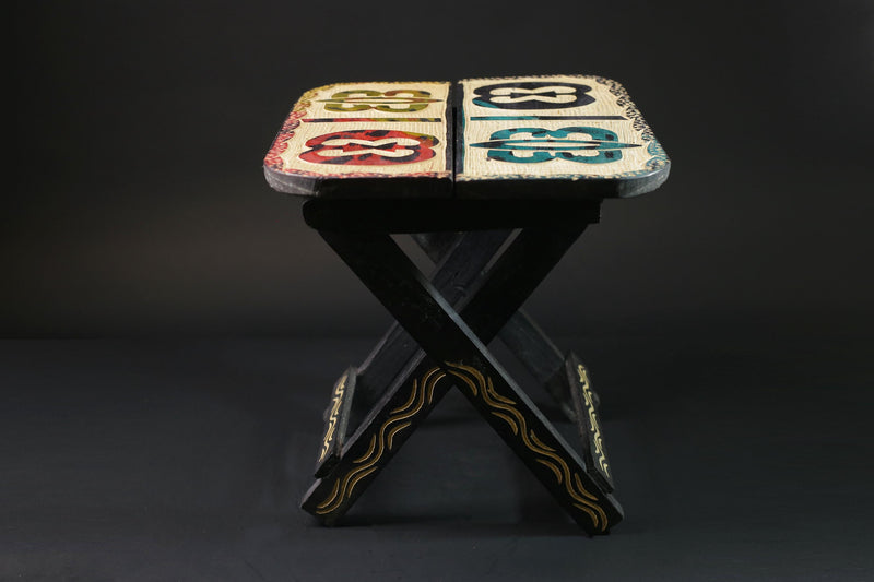 African handcrafted and designed folding tables Wooden Home Décor Sculpture-G2463