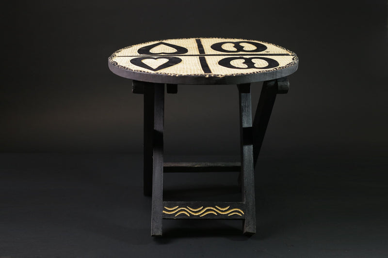 African handcrafted and designed folding tables Wooden Home Décor Sculpture -G2465