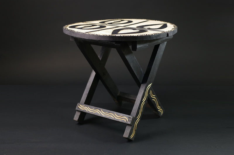 African handcrafted and designed folding tables Wooden Home Décor Sculpture -G2465