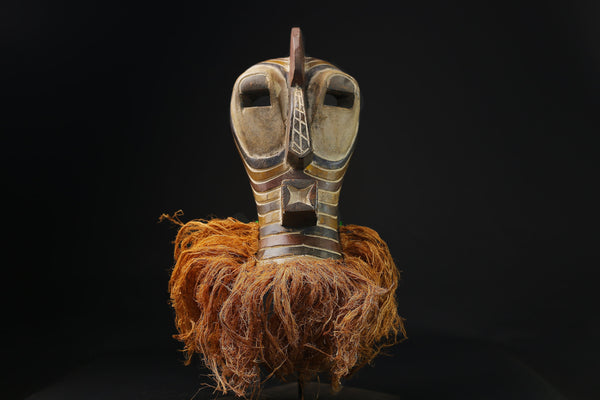 African Tribal Wood masks magical mask wooden tribal motif Songye Mask-G2133
