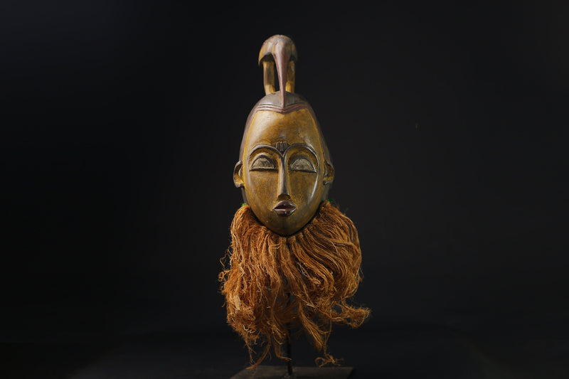 African mask antiques tribal Face vintage Baule Antique antique wall Mask-G2136