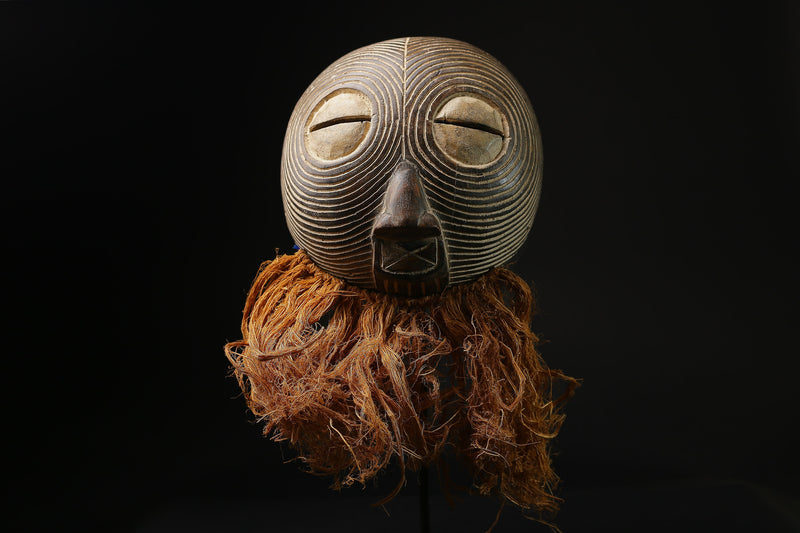 African mask African real figure vintage African spongey kifwebe masks for wall-G2142
